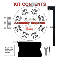 Chick-fil-A Prize Wheel Spin Wheel for Giveaways - Spinning Wheel for Prizes with Stand - Image 8